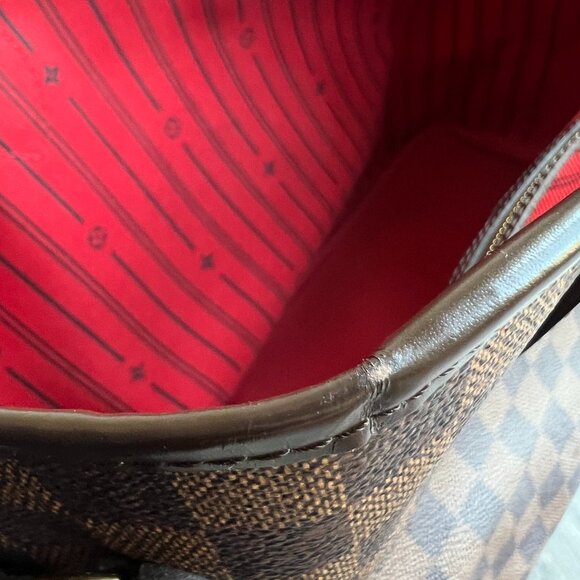 Authentic Louis Vuitton Neverfull MM in Damier Ebene Canvas - Picture 12 of 13